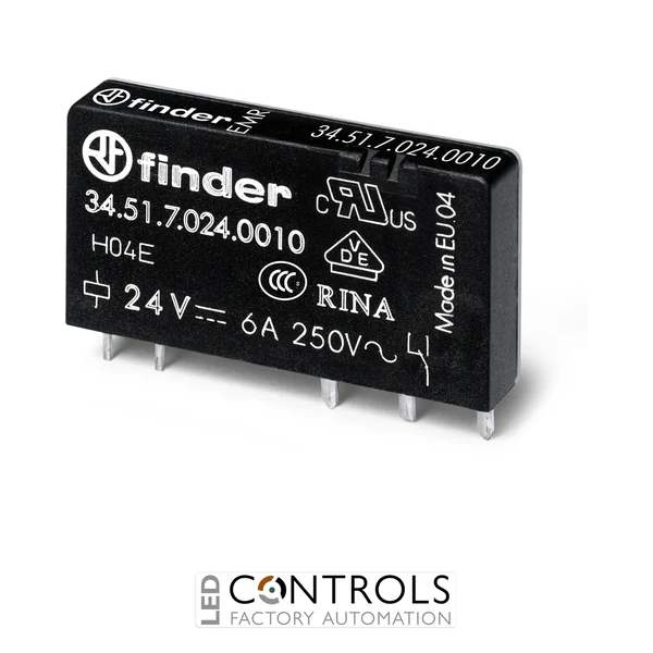 Finder 34.51.7.006.0010 - 34 Series Slim P.C.B. Relays