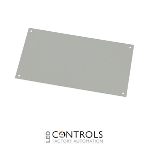 7720070 Fibox FP 17/16 Front plate (aluminium), for enclosures: 166x160x80, 166x160x89, 166x160x106, 166x160x108, 166x160x118, 188x160x134