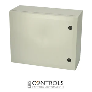 8120025 Fibox ARCA 405021 Cabinet, Polycarbonate Grey cover, 2-point locking, hinges on the short side