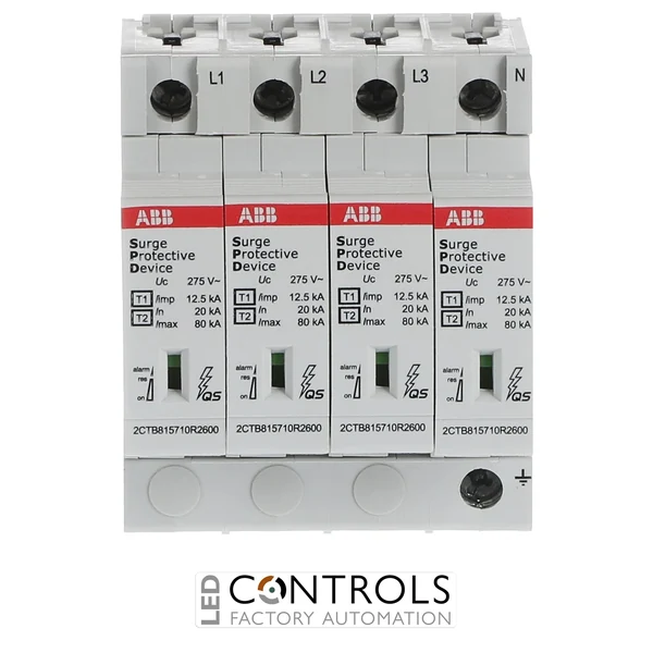 2CTB815710R2300 ABB OVR T1-T2 4L 12.5-275s P QS Type 1 + Type 2 Surge Protective Device