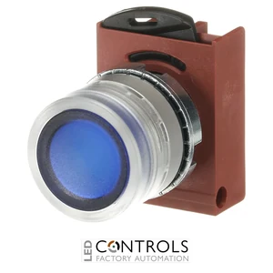 1SFA184496R9104 ABB P9MPLLGD Blue Illuminated Momentary Pushbutton - image 3