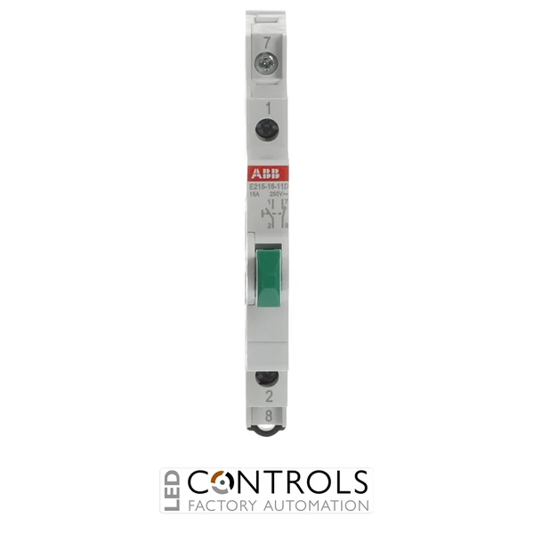 2CCA703152R0001 ABB E215-16-11D Pushbutton 1NO/1NC 16 A Green