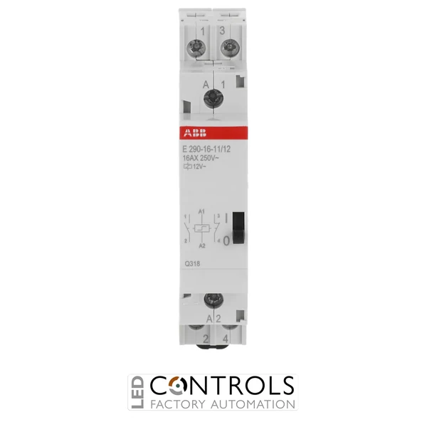 2TAZ312000R2053 ABB E290-16-11/12 Latching Relay 1NO+1NC 16 A 12 V AC