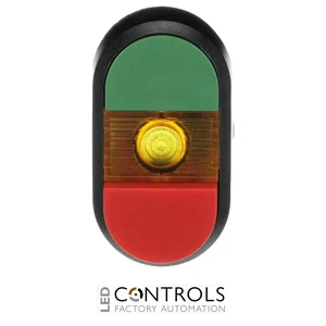 1SFA611141R1103 ABB MPD12-11Y Illuminated Double Pushbutton Green/Red with Yellow Indicator - image 2
