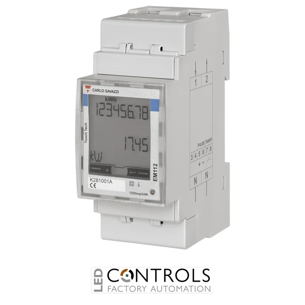 EM112DINAV01XM1X - 1-ph energy meter, 100A, 230VLN