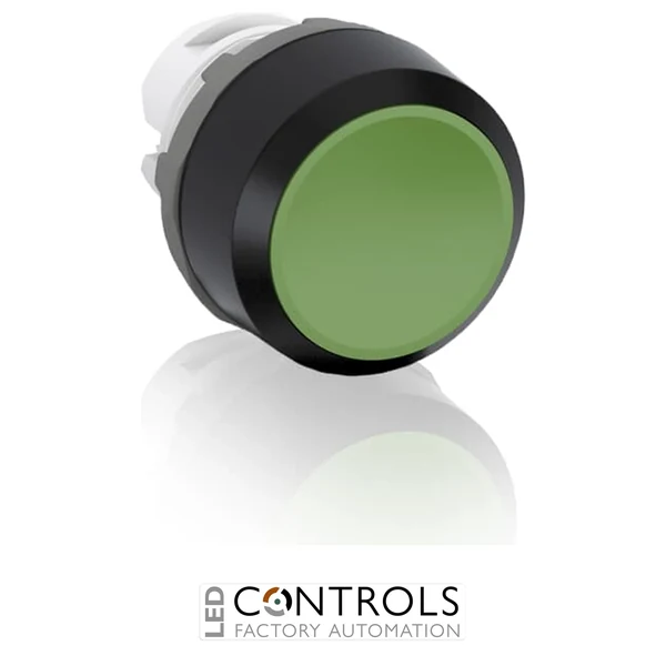 abb maintained green non-illuminated flush push button 22mm mp2-10g