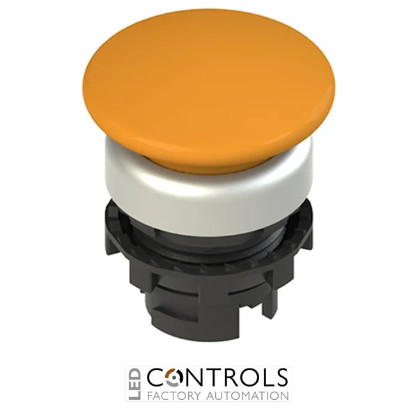 E2 4PU4F8490 Pizzato Spring-return orange mushroom pushbutton