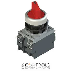 E2 AC-DXBC2267 Pizzato Complete unit with illuminated 4 positions selector, fixing adapter and contacts