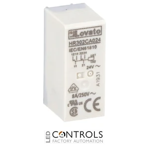 HR302CA024 - MINIATURE RELAY 2C/O 10A, 24VAC