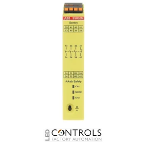 2TLA010051R0101 ABB SENTRY SSR20MP Safety Relay 85–265 V AC / 120–375 V DC 3NO + 1NC