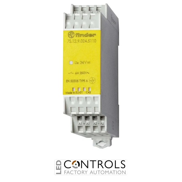 7S.12.8.230.5110 Finder Relay module 230/240V 1NO1 NC