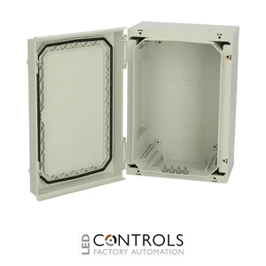 4810000 Fibox NEO PC 322215 G Hinged polycarbonate enclosure with grey cover -