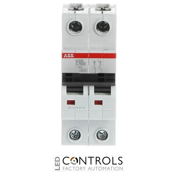 2CDS252001R0824 ABB Miniature Circuit Breaker - S200 80-100A - 2P - 100 A - C - (AC) 6 kA