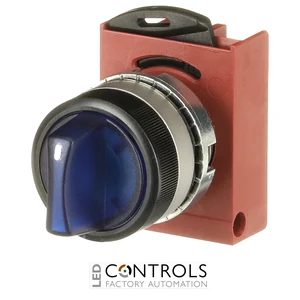 1SFA184606R9104 ABB P9MSLZ0L Blue 3-Position Illuminated Selector Switch - image 3