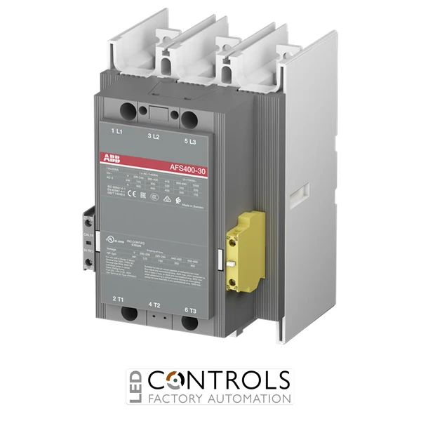 1SFL577081R6812 ABB AFS400-30-12-68 400A Safety Contactor, 3 Pole 3NO, 1NO 2NC Auxiliary Contacts, 24-60V AC/DC Coil