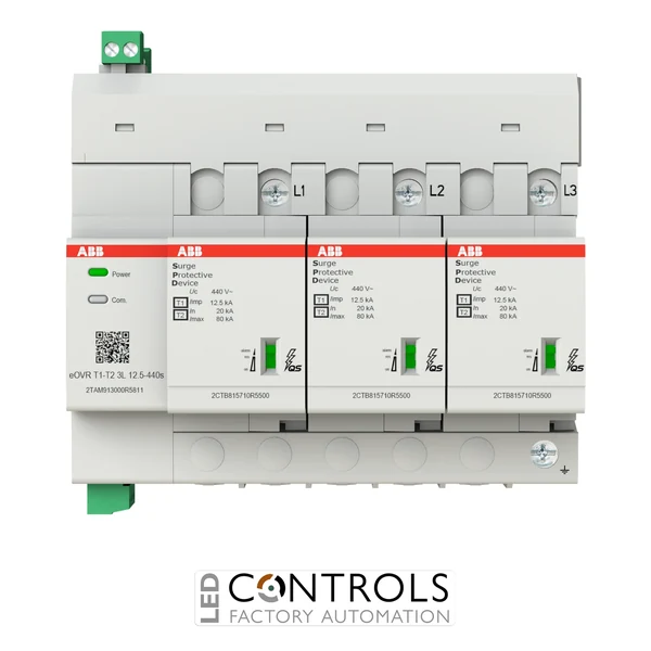 2TAM913000R5811 ABB eOVR T1-T2 3L 12.5-440s Type 1+2 Surge Protective Device