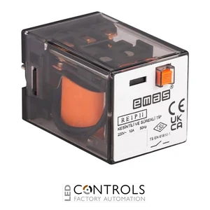 EMAS RE1P11AC220 EMAS RELAY 11 PIN 240 V AC