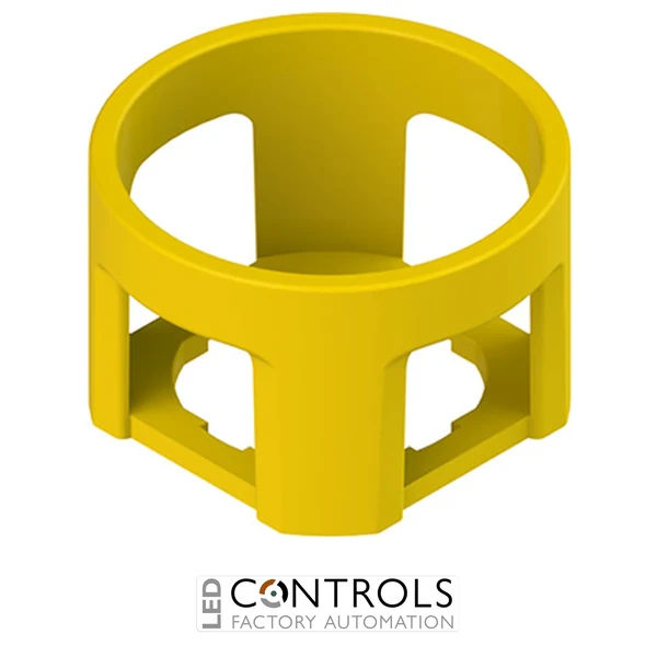 VE GP22B5A Pizzato Cylindrical yellow ? 43x27 mm protection guard with 4 slots