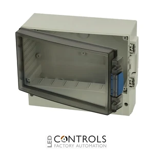 7585154 Fibox ABS 21/18-3 Enclosure, ABS Smoked transparent hinged cover