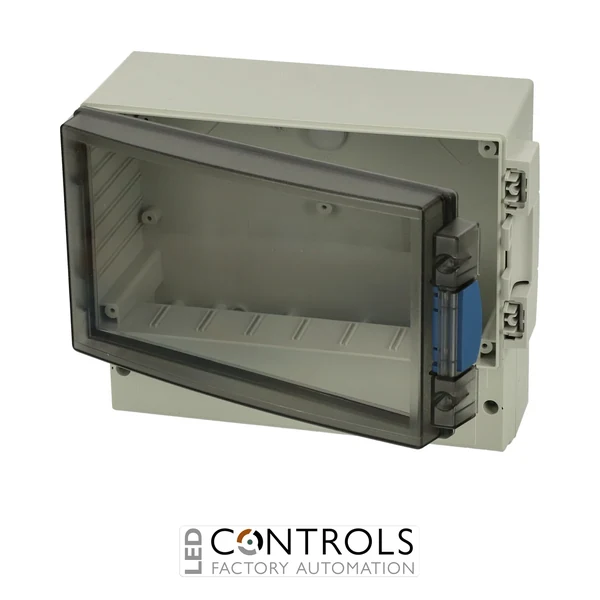 7585154 Fibox ABS 21/18-3 Enclosure, ABS Smoked transparent hinged cover