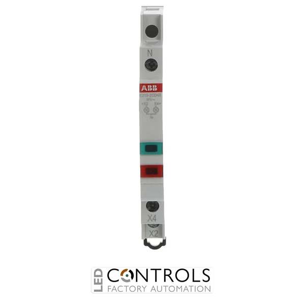 2CCA703911R0001 ABB E219-2CD48 Indicator Light Green/Red 2 LED 12–48 V AC/DC