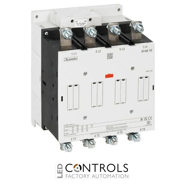 BF400T4E400 LOVATO MAXI 4P CONTACTOR 600A AC1 250-500VAC/DC