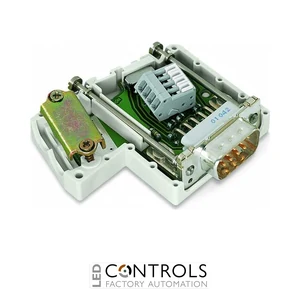 Wago 750-960 Connector Profibus, With D-Sub Male Connector 9-Pole Light Gray