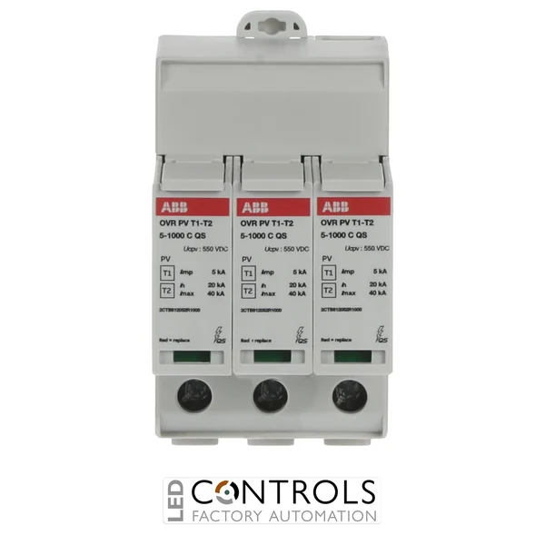 2CTB812050R1000 ABB OVR PV T1-T2 5-1000 P QS Type 1+2 Photovoltaic Surge Protection Device