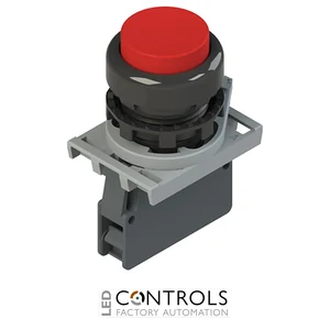 E2 AC-DXBC1209 Pizzato Complete unit with pushbutton, fixing adapter and contact