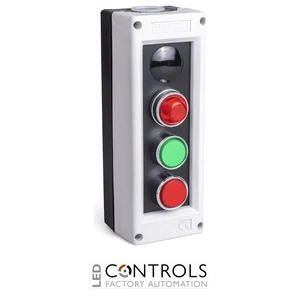 EMAS PK31S EMAS PLASTIC CNTRL BOX 3 WAYS W ONE INDICATOR LAMP