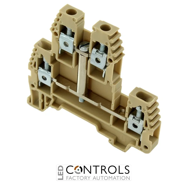 ERD4VBEIGE IMO Screw Clamp Terminal 4mm, 300V, 30A, Double Deck