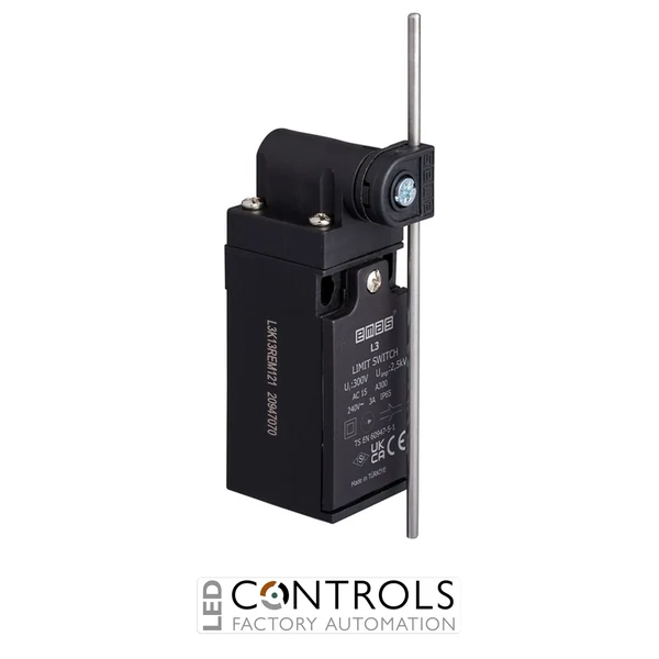 EMAS L3K13REM121 EMAS L3 SERIES LIMIT SW. SNAP ACTION 1NC+1NO- METAL ARM