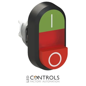 1SFA611142R1101 ABB MPD13-11R Illuminated Green/Red Double Pushbutton with Red Indicator - image 3