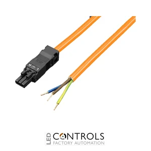 SZ2500.400 Rittal Connection cable for power supply, 3-pole, 100-240 V, length 3000 mm