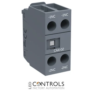 1SBN010110R1002 ABB CA4-02 Auxiliary Contact Block 2NC Front Mount