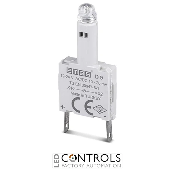 EMAS D9 EMAS D. CONTACT BLOCK GREEN LED