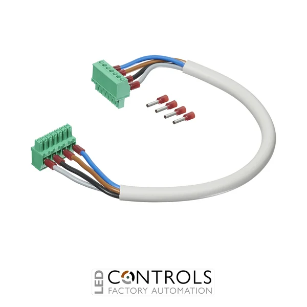 EM270WSV2T90 - EM270 voltage cable, 2 terminal blocks, 90 cm