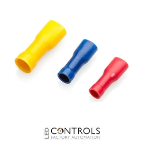 BF50/FI/VR Partex Push-Ons (Fully Insulated), 4.8mm x 0.8mm, Blue, pack 100