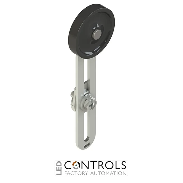 VF L35-R25 Pizzato Adjustable lever with technopolymer roller, 35 mm diameter