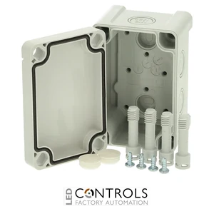 5814020 Fibox TAM090706 Enclosure, ABS, metric knock-outs Grey cover