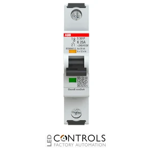2CDS381001R0517 ABB S301P-K25 Miniature Circuit Breaker - 1P - K - 25 A