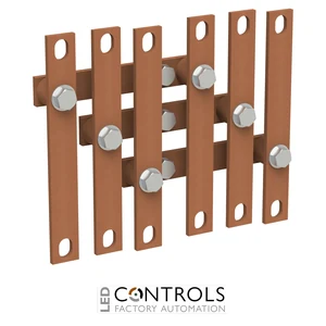 2CPX060445R9999 ABB ZH216 320 A 3-Pole 20 x 5 mm Copper Busbar System - image 3