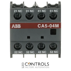 1SBN010040R1104 ABB CA5-04M Auxiliary Contact Block 4NC Front Mount