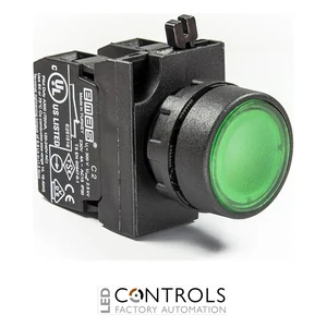 EMAS CP202DY EMAS CP PUSH BUTTON WITH ADAPTER DBL STOP GREEN