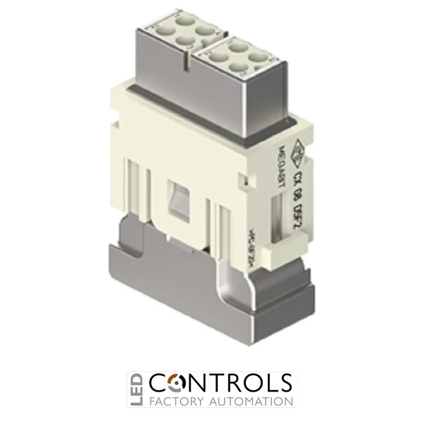 CX 08 D5F2 ILME Female modular unit 8p 10 amp crimp megabit 2 entries