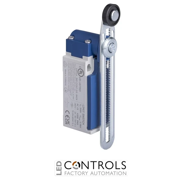 EMAS L5K13MEP123 EMAS L5 SERIES LIMIT SW. SNAP ACTION 1NC+1NO- LONG PLASTIC ROLLER