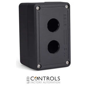 EMAS PY2HBOS EMAS BLACK BLACK PL.CNTRL BOX 2 HOLE EMPTY