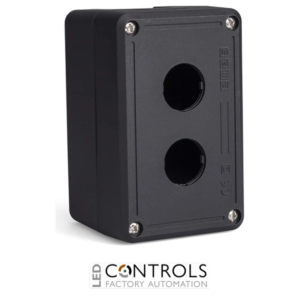 EMAS PY2HBOS EMAS BLACK BLACK PL.CNTRL BOX 2 HOLE EMPTY