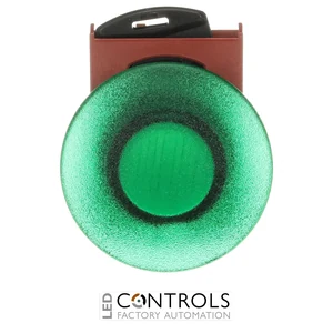 1SFA184552R9102 ABB P9MEM4VL Green 40 mm Illuminated Momentary Mushroom Pushbutton