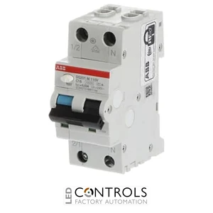 2CSR275189R1254 ABB Residual Current Circuit Breaker with Overcurrent Protection DS201 M 110V - 1P+N - 30 mA - 25 A - C - Type A